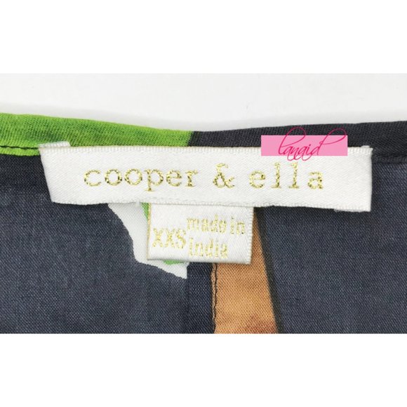 NEW Cooper Ella Jessa Caftan Maxi Dress Tropical Palm Tree V-Neck Surplice Long - Picture 10 of 12